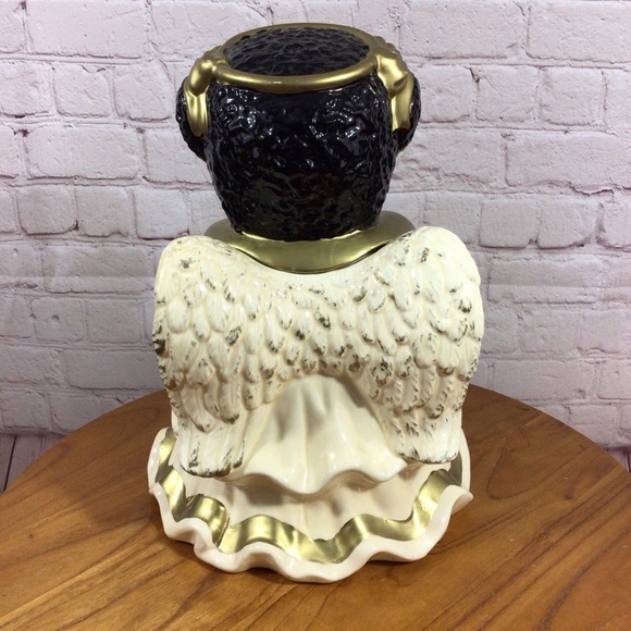 Vintage Jay Import Black Americana Angel Cookie Jar - Picture 4 of 15